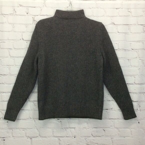 Eddie Bauer Sweater Men S 1/4 Zip Wool Blend Pullover Outdoor Rugged Camp Green - Picture 4 of 10